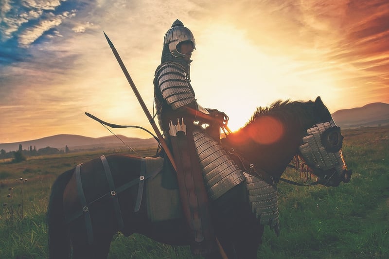 Medieval Knight and War Horse
